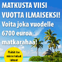 Voita joka vuodelle 6700 euroa matkarahaa