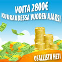 Voita 2800€ kuukaudessa vuoden ajaksi
