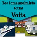 Voita vene, asuntovaunu tai kesämökki Ruotsista