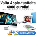 Voita 4000 eurolla Apple-tuotteita
