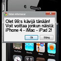 Voita omaksi iMac, iPhone 4, iPad 2
