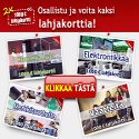 Osallistu ja voita kaksi lahjakorttia!