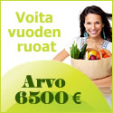 Voita vuoden ruokat arvo 6500 euro