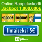 Rapuuta ja voita 200,000 € (saat 5 € ilmaiseksi)