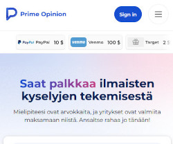 Ansaitse jopa 5 € per kysely