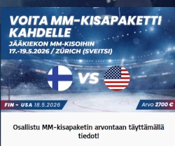 Voita MM-kisapaketin kahdelle Sveitsin Zürichiin Voita MM-kisapaketin kahdelle Sveitsin Zürichiin