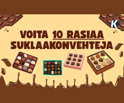 Voita 10 suklaakonvehtirasiaa