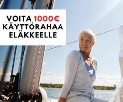 Voita 1000€ käyttörahaa eläkkeelle
